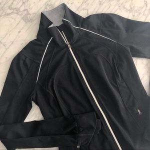 RARE Lululemon Zip-up Running Jacket Silver Piping